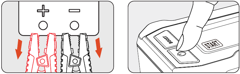 Normale start van een 12V-voertuig - Stap 5
