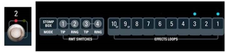 GigRig - G2 - Stompbox-modus gebruiken om af te trekken (een preset) - Stap 3