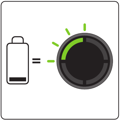 De batterij opladen - Stap 1
