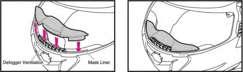 De ademdeflector installeren
