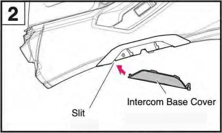Het intercombasisdeksel installeren - Stap 1