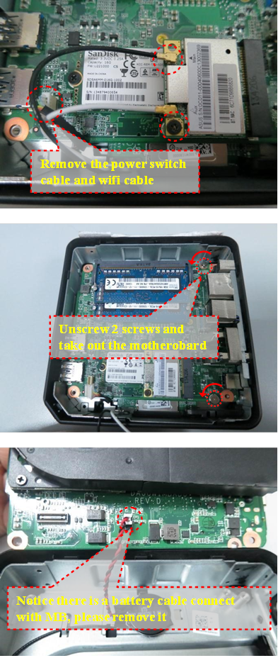 Demontageprocedure - Cover en HDD - Stap 3