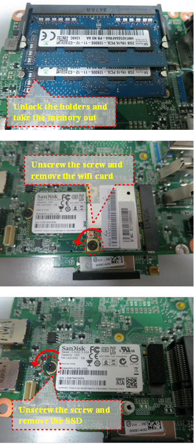 Demontageprocedure - Cover en HDD - Stap 4
