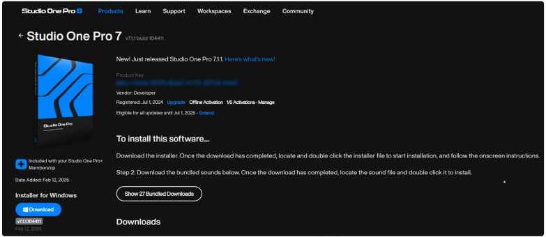 Studio One Pro downloaden