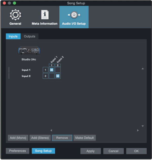 Een nieuw nummer maken - Uw I/O configureren - Stap 2