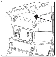 Eerste gaffelpen in CDL12P Rigging Grid en CDL Rigging Extension Bar steken