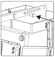 Tweede gaffelpen in CDL12P Rigging Grid en CDL Rigging Extension Bar steken