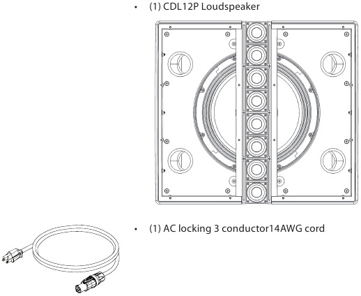 Inhoud van de PreSonus CDL12P doos