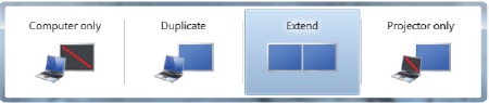Screenshot van weergave instellingen op de computer