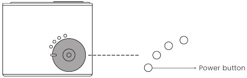 Gebruik - Stap 1 - De projector in-/uitschakelen