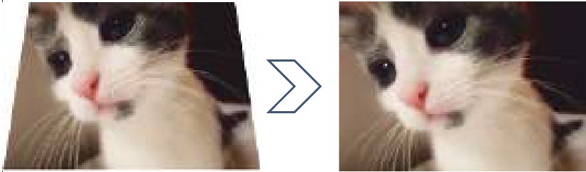 Bediening - Keystone-correctie