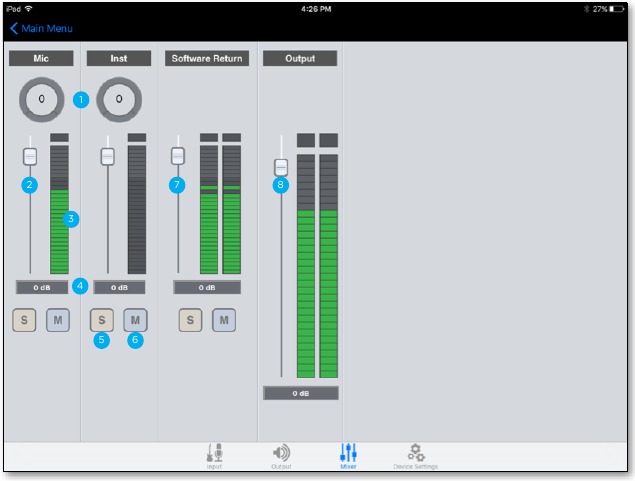 Maestro voor iOS - Overzicht - Deel 4 - Tabblad Mixer