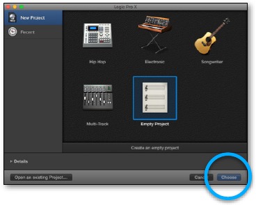 Software-installatie - met Logic - Stap 2