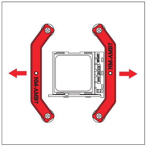 AMD (AM4 & AM5) - De montagebeugels bevestigen - Stap 2