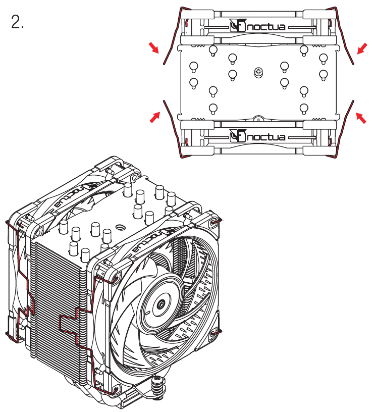 LGA1700, LGA1200 & LGA115x - Ventilatorconfiguratie - Stap 2
