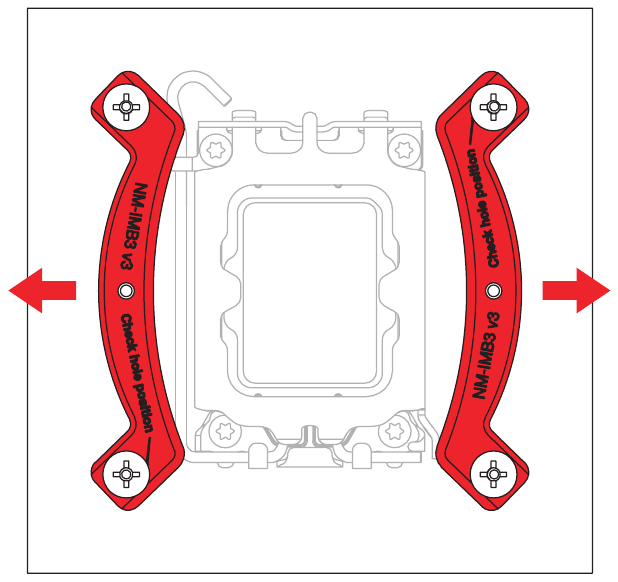 LGA1700, LGA1200 & LGA115x - De achterplaat installeren - Stap 5