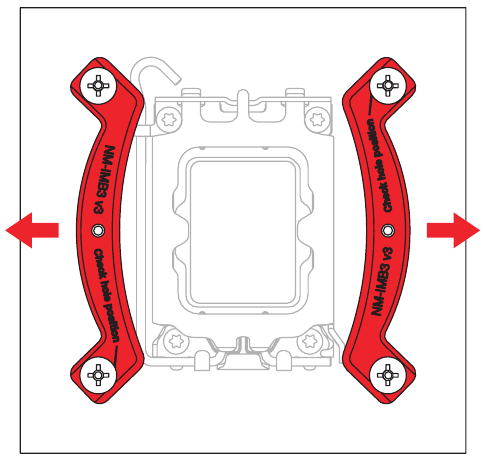 LGA1700, LGA1200 & LGA115x - Montagebeugels - Stap 4