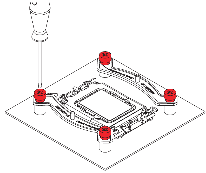 LGA1700, LGA1200 & LGA115x - Montagebeugels - Stap 5