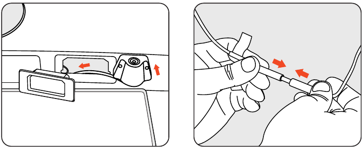 Bedradingsinstructies achtercamera - Stap 5