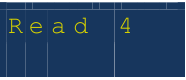 Menu-optie Lees Cal 4