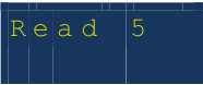 Menu-optie Lees Cal 5