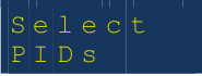 Menu-optie Selecteer PID's