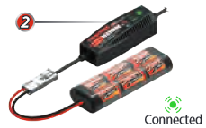 Batterij aansluiten om op te laden