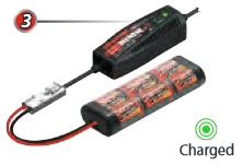 Batterij loskoppelen na het opladen