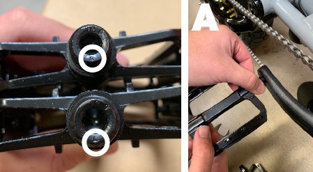 Montage - Stap 1 - Pedalen installeren