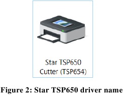 Star TSP650 Printer