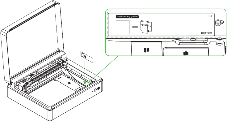 Gebruik - Installeer de hot foil pen - Stap 10