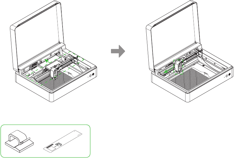 Gebruik - Installeer de hot foil pen - Stap 6