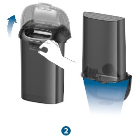 Vuilwatertank legen