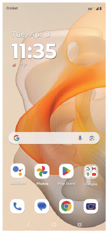 Het touchscreen gebruiken