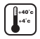 Alleen opladen tussen 4 ˚C en 40 ˚C