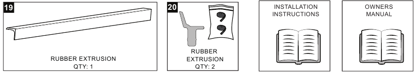 EGR RollTrac FITTING KIT EXTRA ITEMS