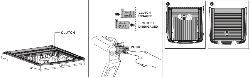 Handmatige openings- en sluitprocedure