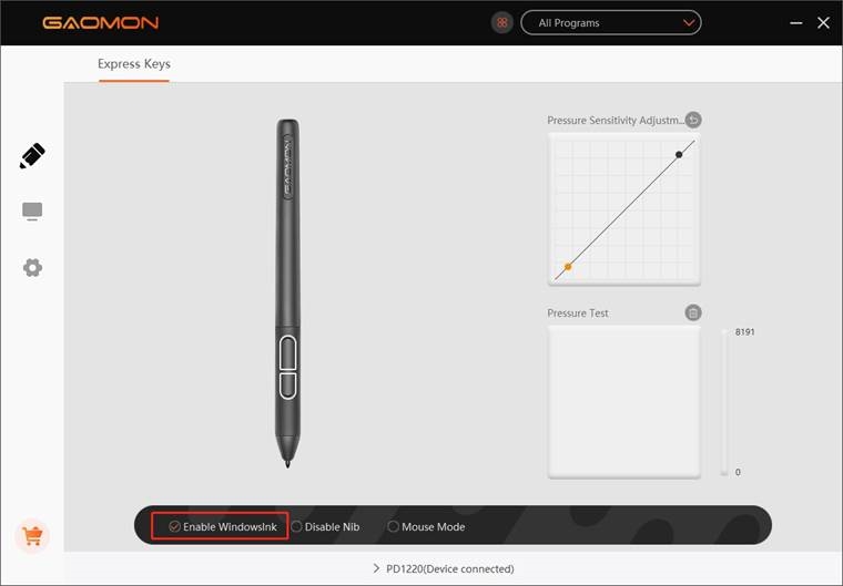 De Windows Ink-functie inschakelen