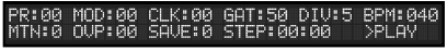 Menu's - Sequencer Menu