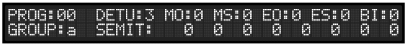 Menu's - Tuning menu - Stap 1