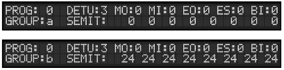 Menu's - Tuning menu - Stap 2