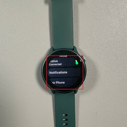 Instellingenmenu voor het koppelen van een Garmin-horloge