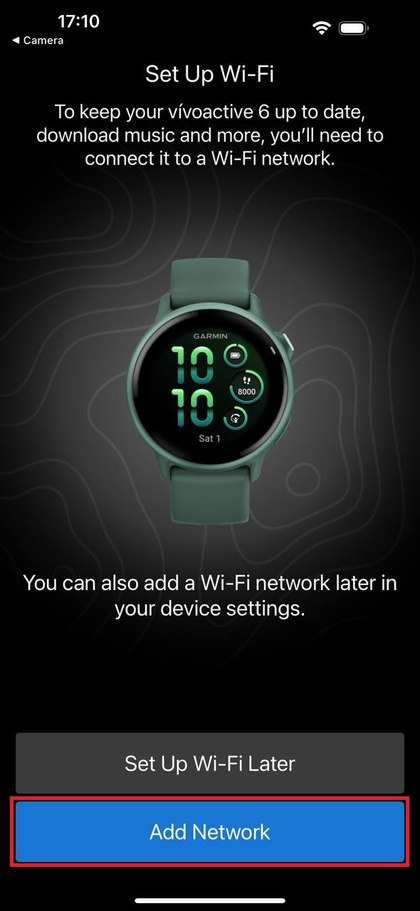 Wi-Fi-installatie op Garmin Vivoactive 6