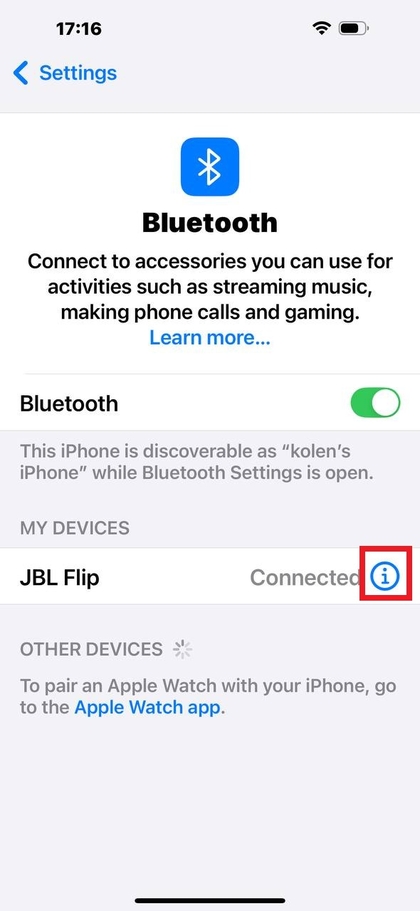iOS-informatiepictogram