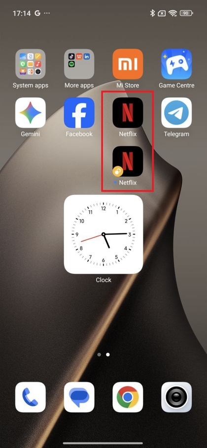Eerste instantie van Netflix-app