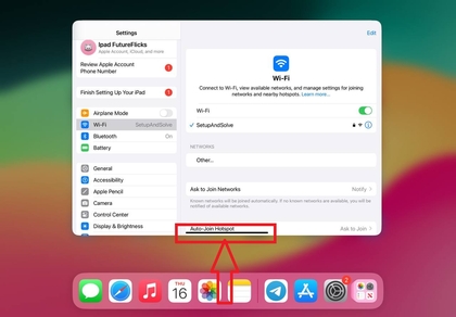 Omhoog vegen op iPad 10e generatie om app switcher te openen