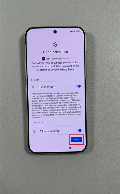 Google services instellingen op Xiaomi 15T Pro