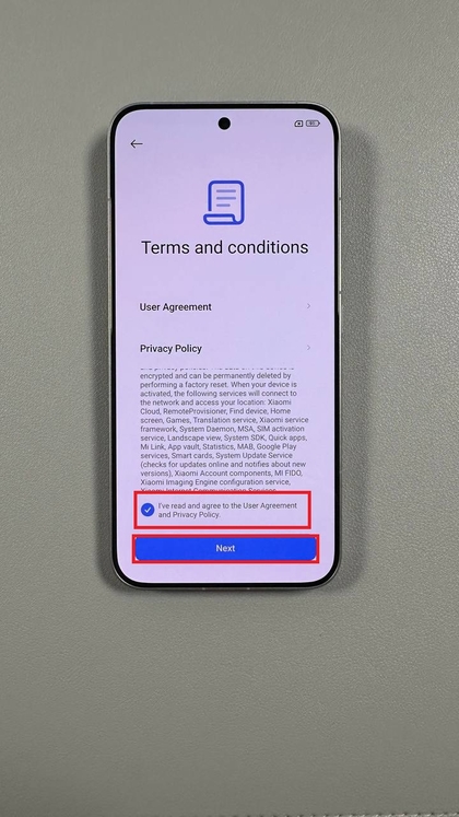 Algemene voorwaarden op Xiaomi 15T Pro
