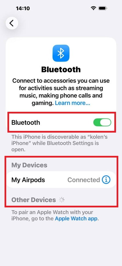 AirPods Pro 3 verbonden met iPhone