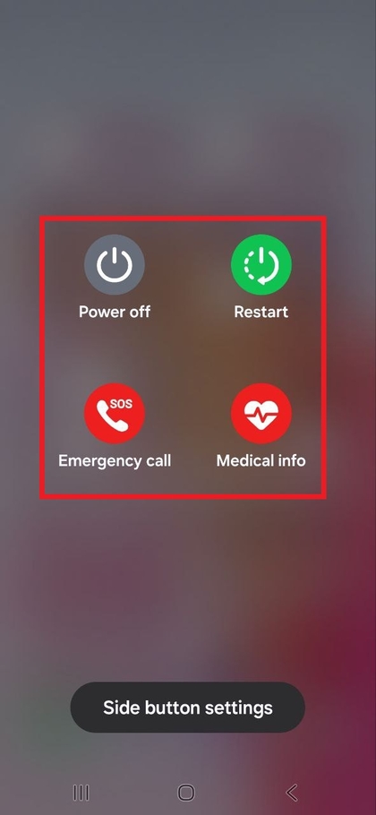Uitschakelmenu op Samsung Galaxy A17 5G